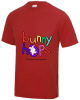 Bunny Hops Pre School Gymnastics T-Shirt - Fire Red