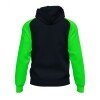 Joma Academy IV Zip-Up Hoodie Sweatshirt - Black / Green Flour