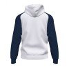 Joma Academy IV Zip-Up Hoodie Sweatshirt - White / Dark Navy