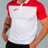 Joma Hobby II Polo Shirt - White / Red