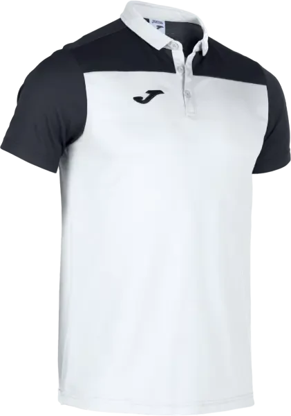 Joma Hobby II Polo Shirt - White / Black