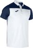 Joma Hobby II Polo Shirt - White / Dark Navy