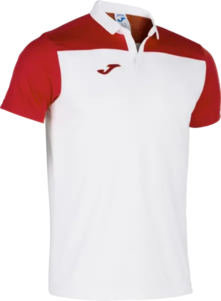 Joma Hobby II Polo Shirt - White / Red