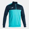 Joma Winner 1/4 Zip Sweatshirt - Fluor Turquoise / Navy