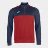 Joma Winner 1/4 Zip Sweatshirt - Red / Dark Navy