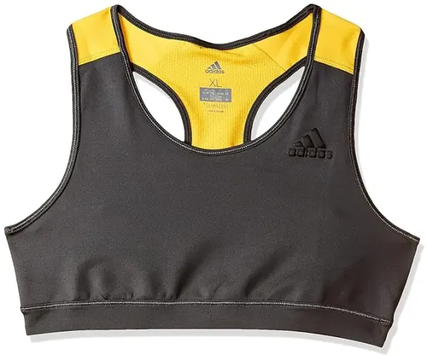 Adidas Girls Sports Bra - Grey - Age 7-8Y (End of Line)