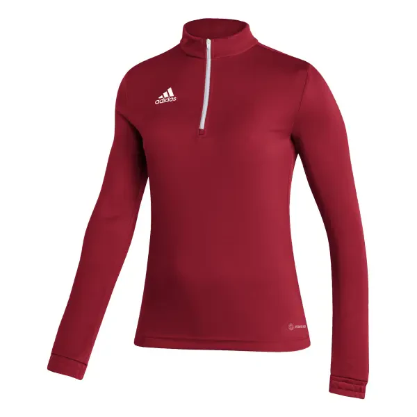 Adidas Entrada 22 Women's Training 1/4 Zip Top - Team Power Red