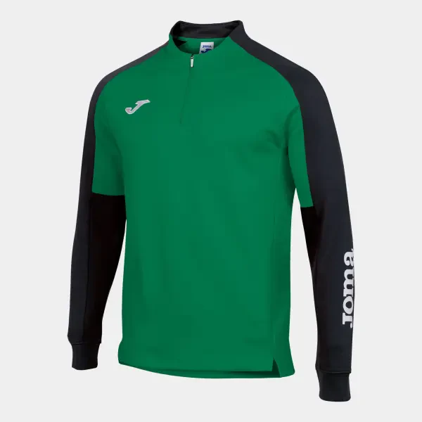 Joma Eco Championship 1/4 Zip Sweatshirt - Green / Black