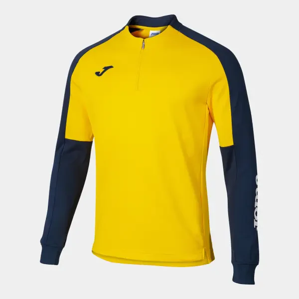 Joma Eco Championship 1/4 Zip Sweatshirt - Yellow / Navy