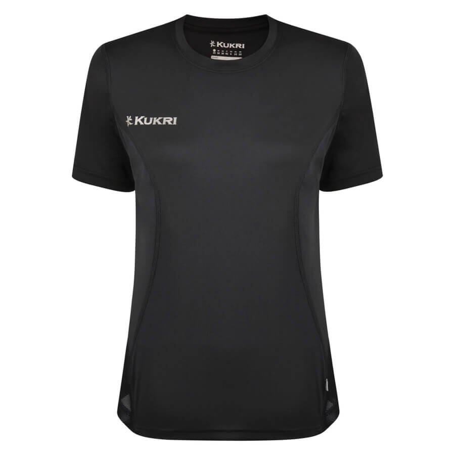 Kukri Womens Technical T Shirt - Black - Total Gymnastics Direct