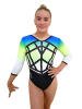 Milano Antheia 3/4 Sleeve Leotard - Green / Blue