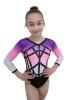 Milano Antheia 3/4 Sleeve Leotard - Pink / Purple