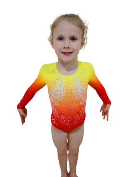 Milano Calypso L/S Leotard - Yellow / Orange