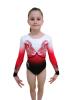 Milano Papillon Amaryllis L/S Leotard - Red / Black