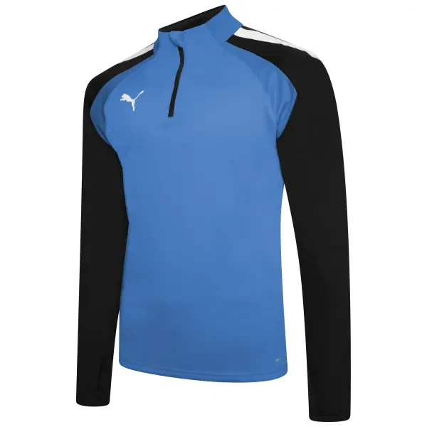 Puma teamLIGA Training 1/4 Zip - Electric Blue Lemonade/Puma Black