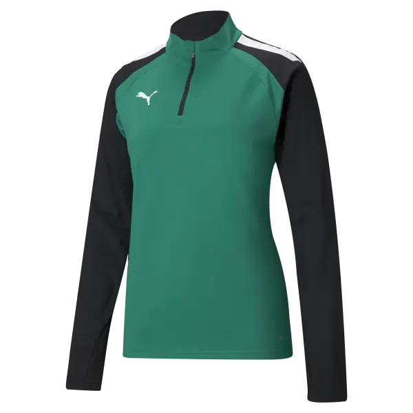 Puma teamLIGA Women's 1/4 Zip Training Top - Pepper Green