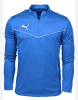 Puma Team Rise 1/4 Zip - Electric Blue Lemonade