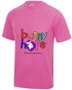 Bunny Hops Coaches T-Shirt - Electric Pink