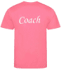 Bunny Hops Coaches T-Shirt - Electric Pink