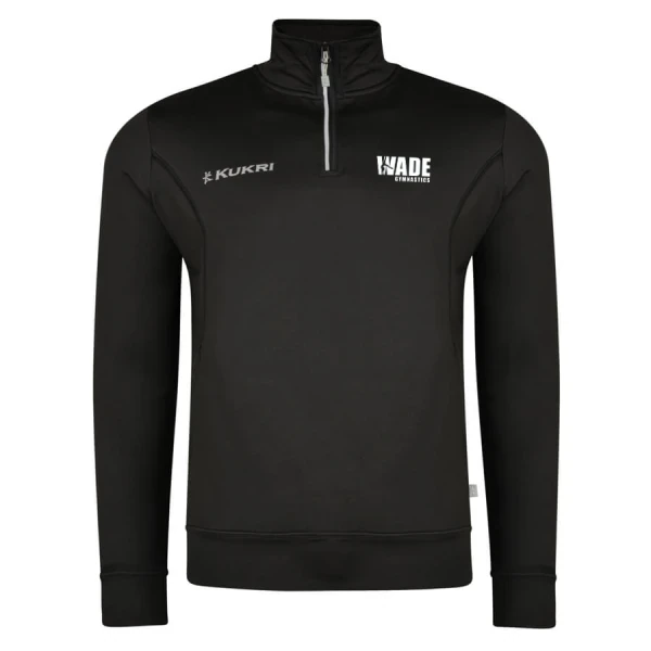 Wade Gymnastics Club 1/4 Zip Track Top - Black